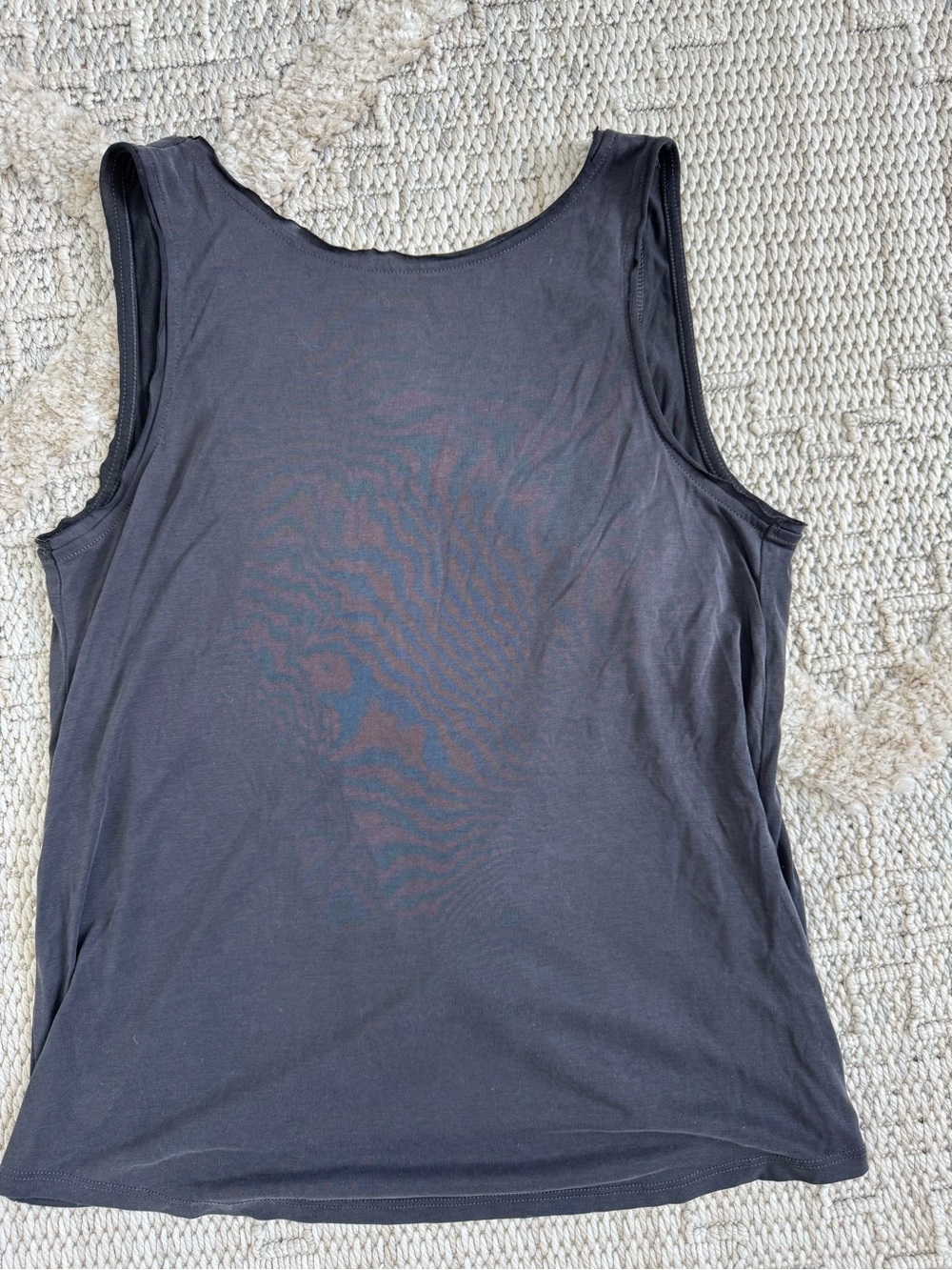 Cowl back gray Women's Tank Top